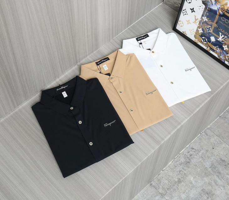 Picture of Ferragamo Polo Shirts Short _SKUFerragamoM-4XL24cr1228004